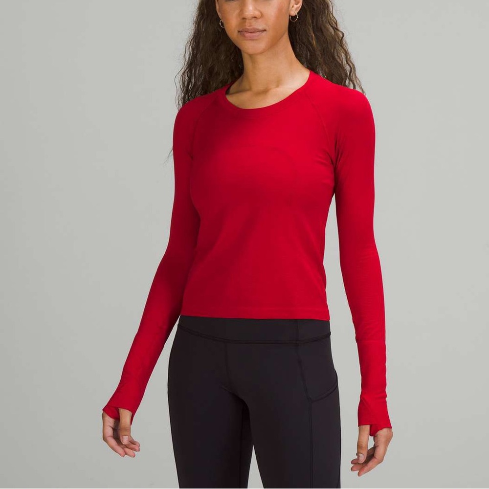 Lululemon Swiftly Tech Long Sleeve Shirt 2.0 *Race Length
- Dark Red